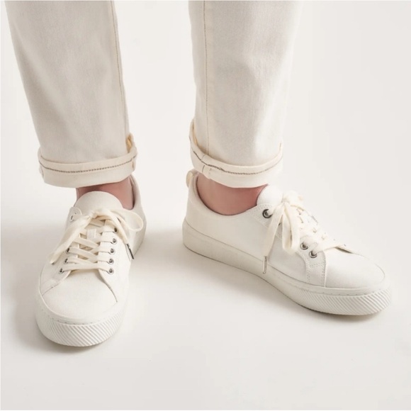 Quince Shoes - Quince Off-White Eco organic cotton Women's Sneakers